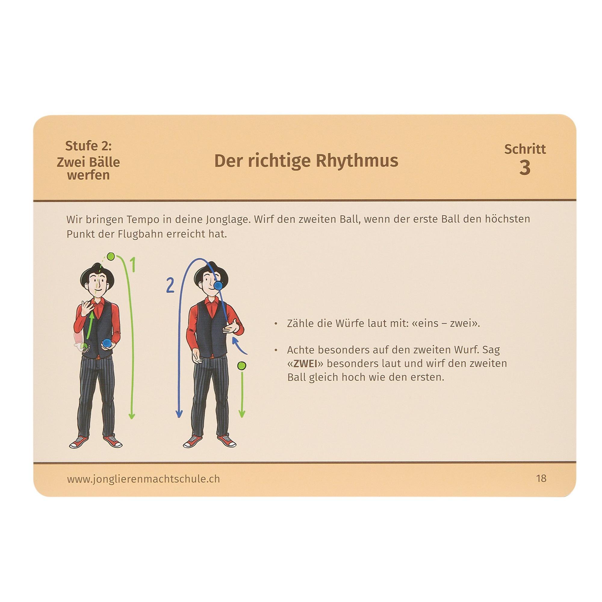 Jonglieren macht Schule Kartenset für den Unterricht