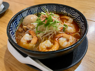 スパイシー海老ラーメン　リトルアジア