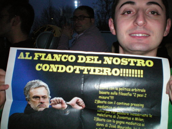 Sempre al fianco di Josè, anche in corriera!!!