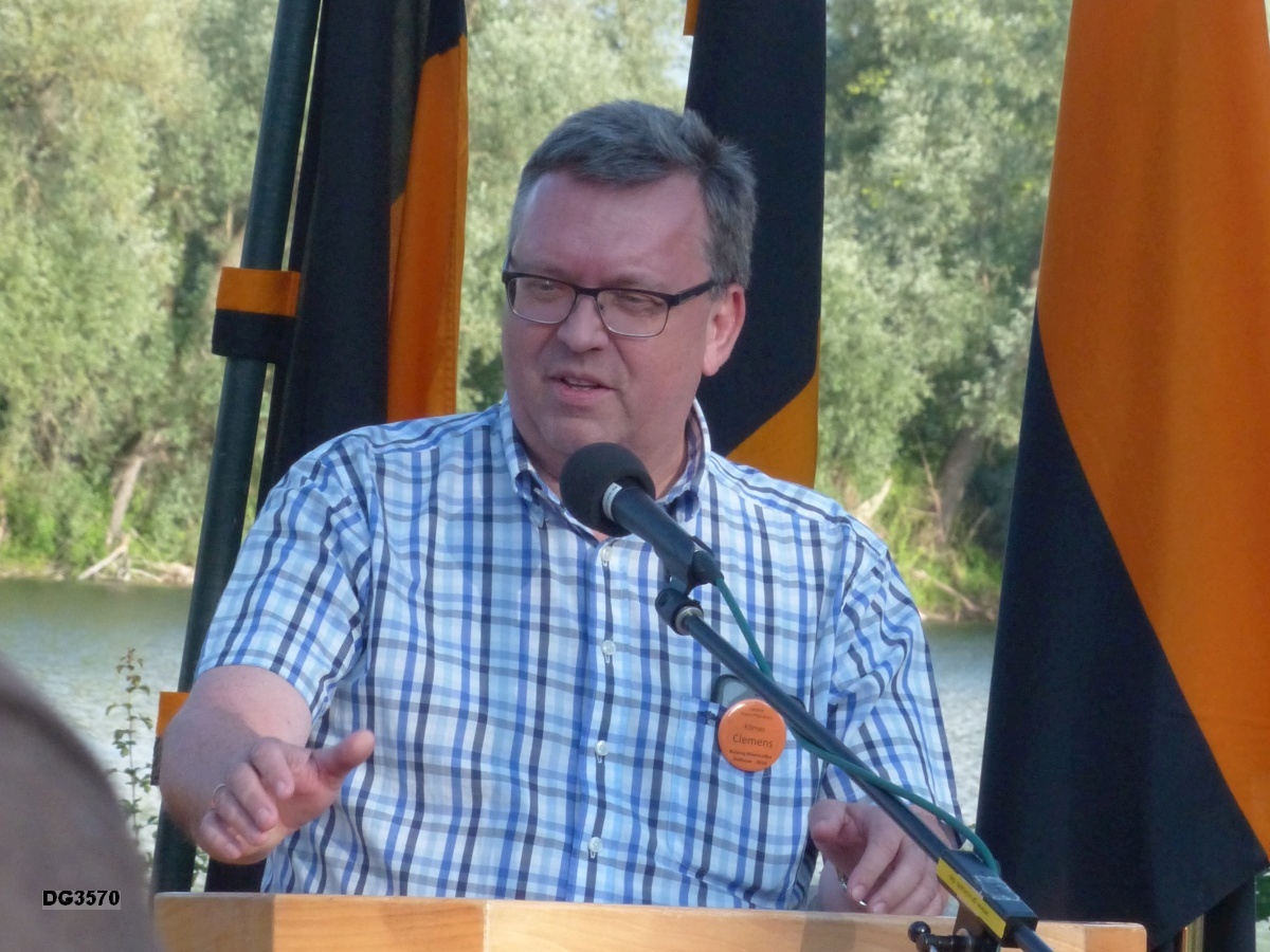 Begrüßung durch Kolpingbruder Landrat Clemens Körner (Rhein-Pfalz-Kreis)