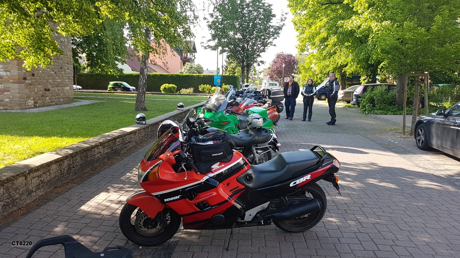 Vor der 4. Vortour mit den Tour-Guides - Pressetermin mit der Rheinpfalz