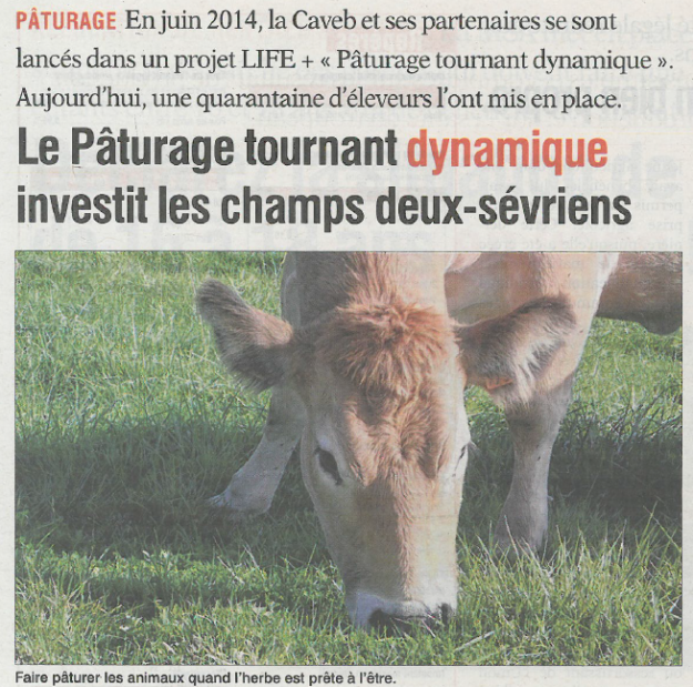 Article de presse Life PTD - AGRI 79 du 7 août 2015