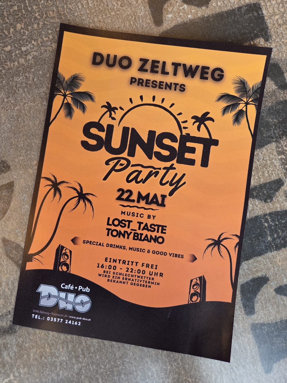 SUNSET PARTY mit Lost Taste&Tony Bianco