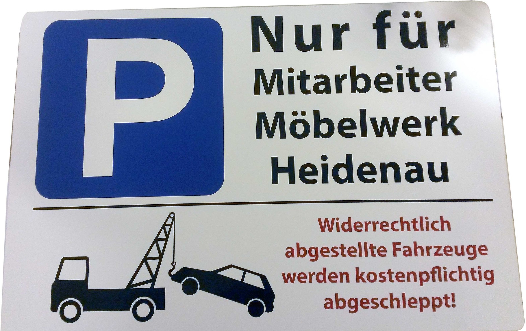 Parkplatzschilder