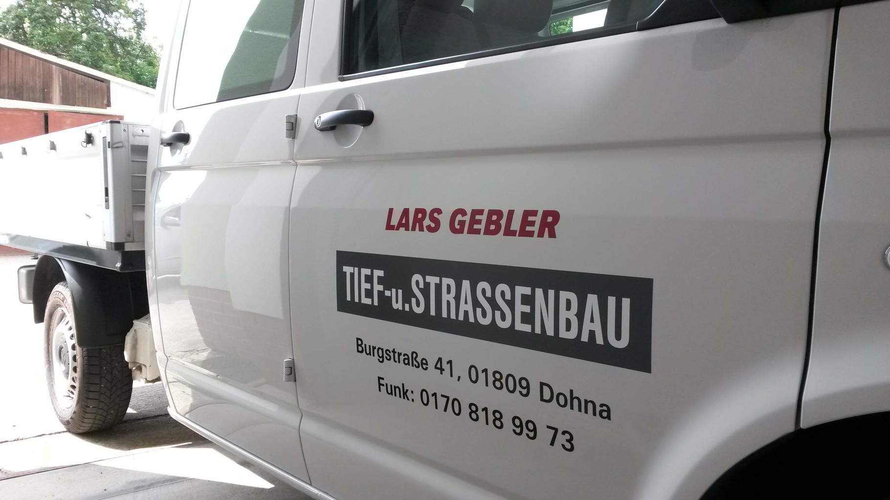 Fahrzeugbeschriftung Transporter