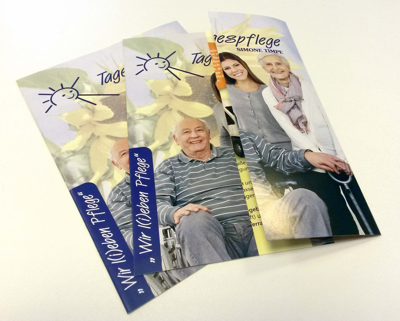 Flyer für Pflegedienst