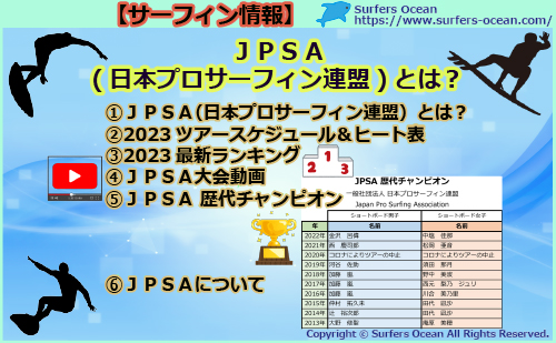 ＪＰＳＡ(日本サーフィン連盟)とは？