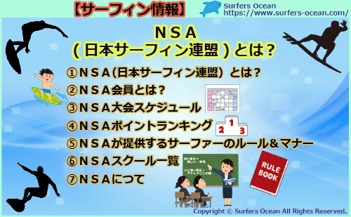 ＮＳＡとは(日本サーフィン連盟)とは？