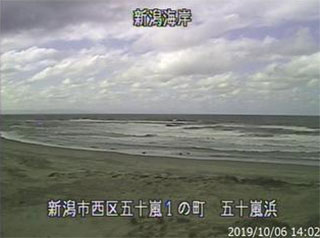 サーフィン波情報-無料ライブカメラ-五十嵐浜-新川サーファーズオーシャン