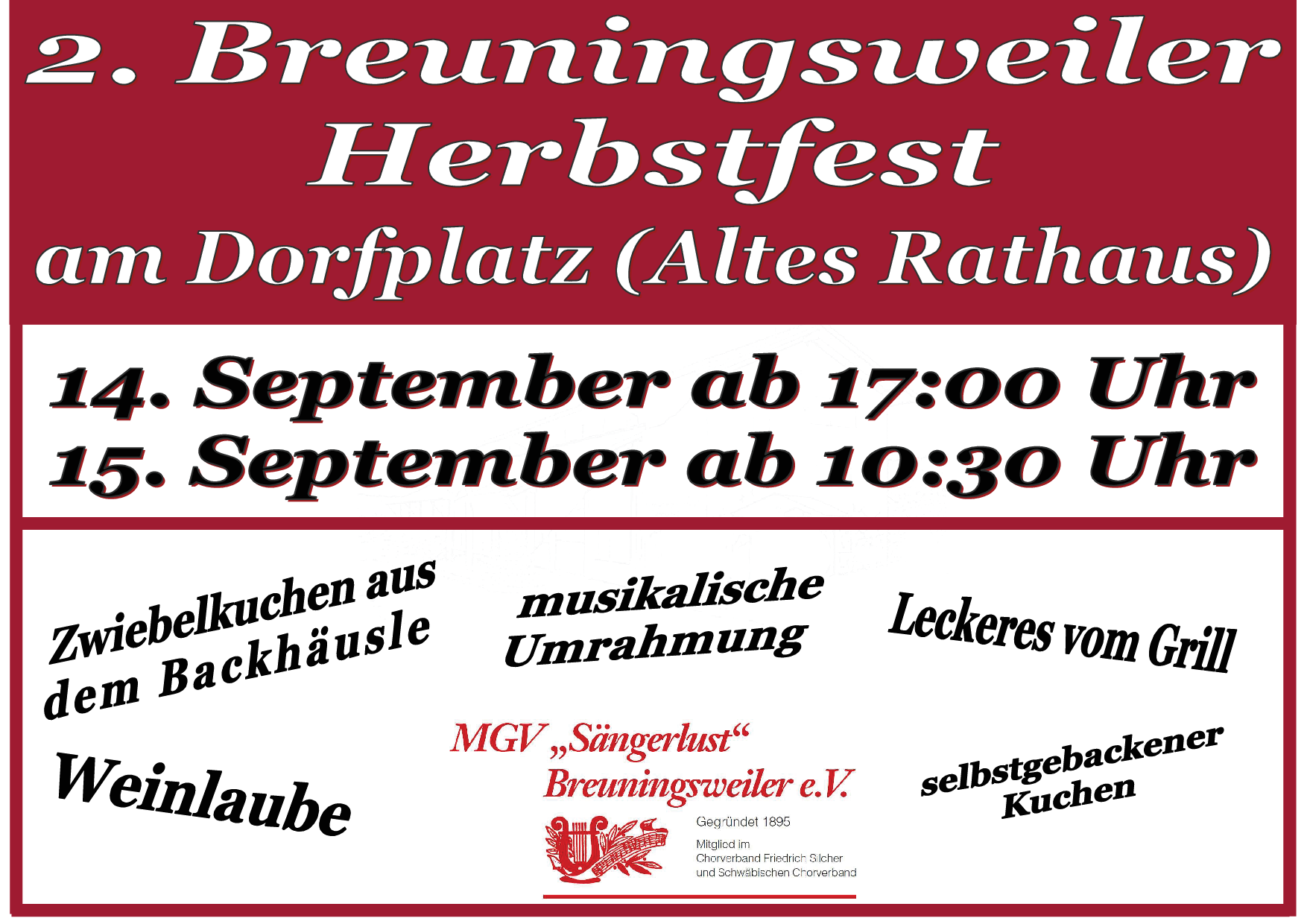 MGV Herbstfest 2019