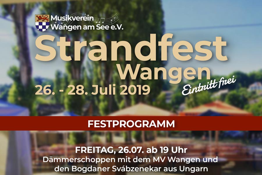 Strandfest 2022 an der Uferpromenade in Wangen