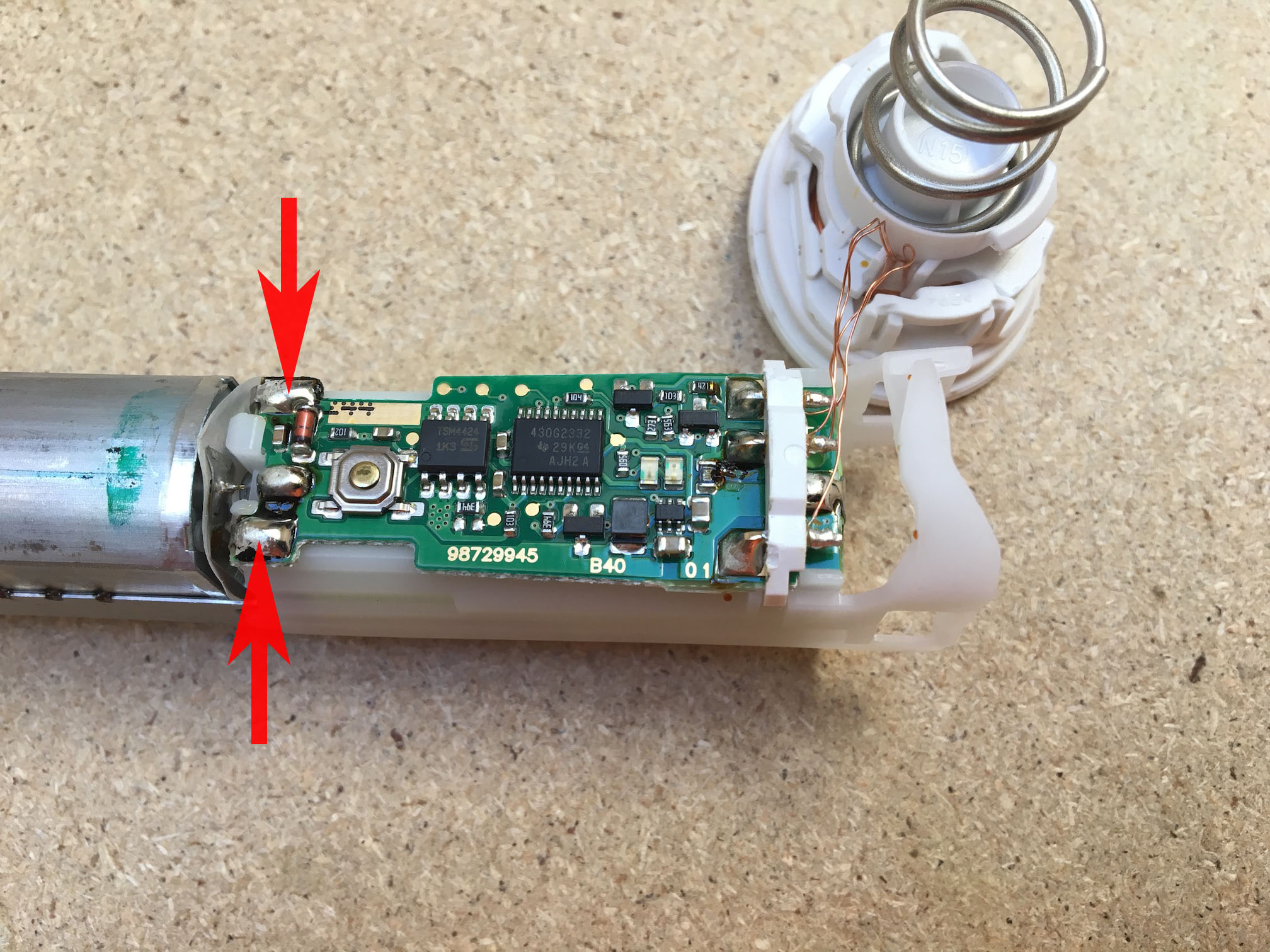 Braun OralB Professional Care 500 (Typ 4729) Akku tauschen MatHag's Blog