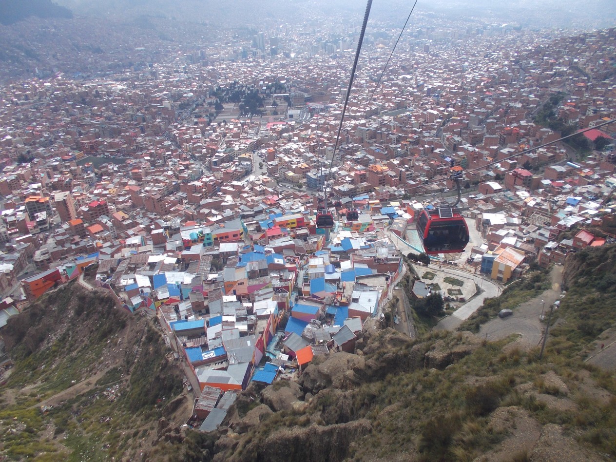 vue aérienne de La Paz