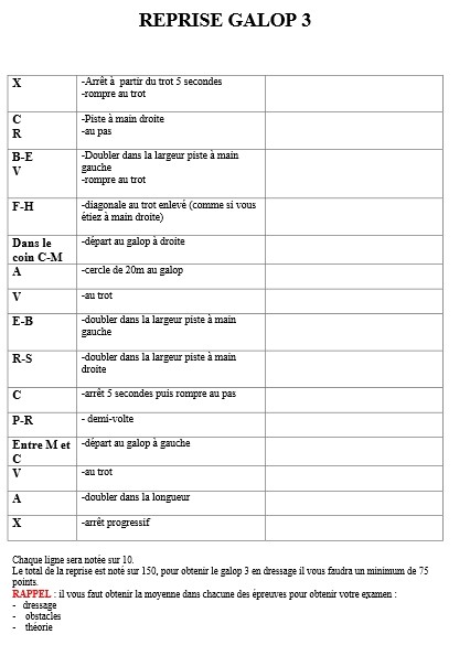 Reprise dressage galop 3 - Site de fermeequestrelartigou