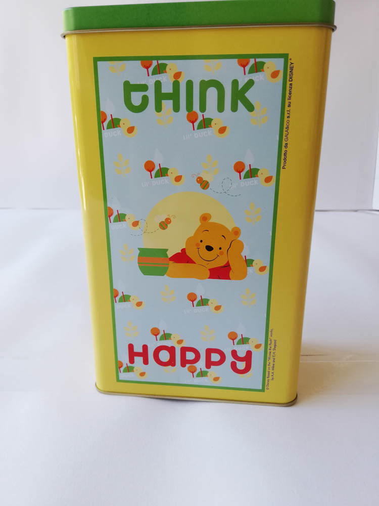 Telo mare in spugna Winnie the Pooh con custodia in ferro 70x140 cm. B562