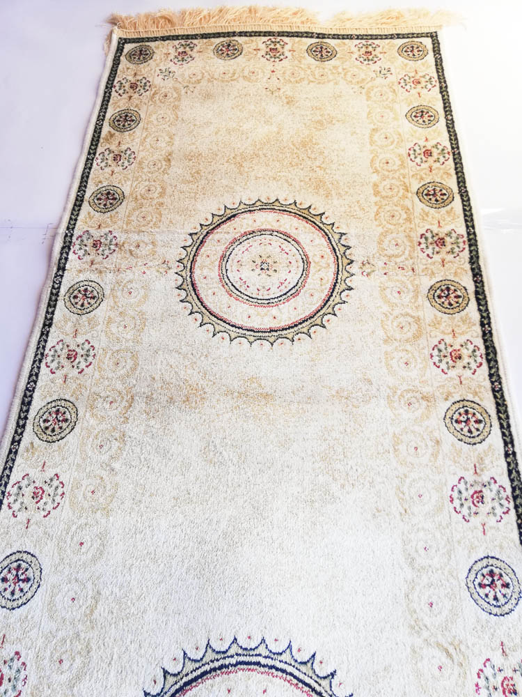 Tappeto passatoia classico modello persian in viscosa con frange 67x240 cm. Art.Zrabi. D89