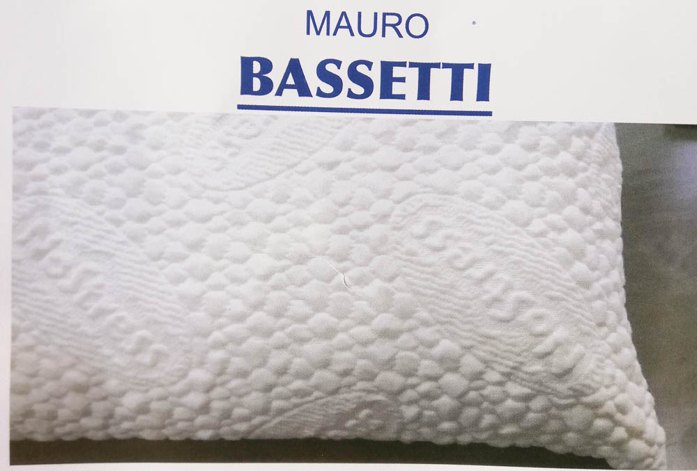 Coppia di federe salva cuscini con cerniera trapuntata effetto massaggiante di Mauro Bassetti. B828