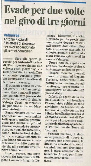 LA Provincia di Como - 13/12/2016