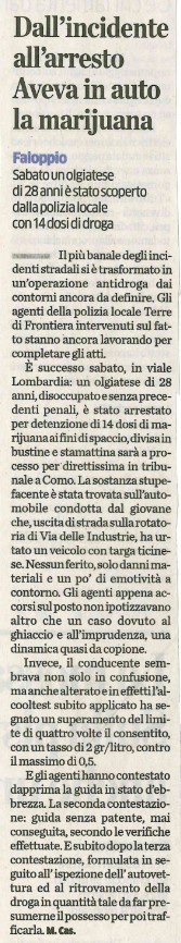 La Provincia di Como - 16/01/2017