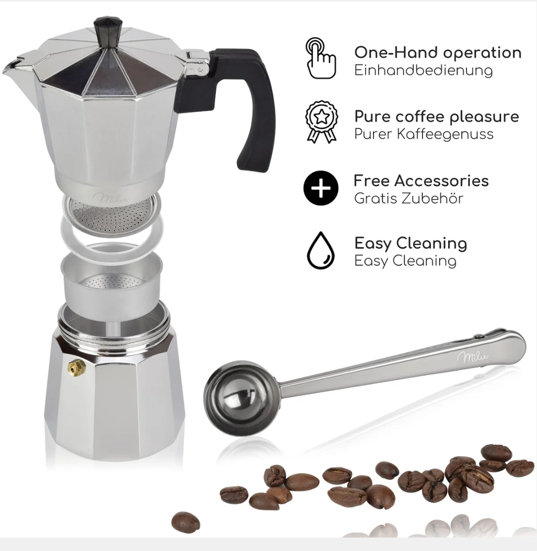 Espressokocher (Keine Induktion)  2 - 9 Tassen
