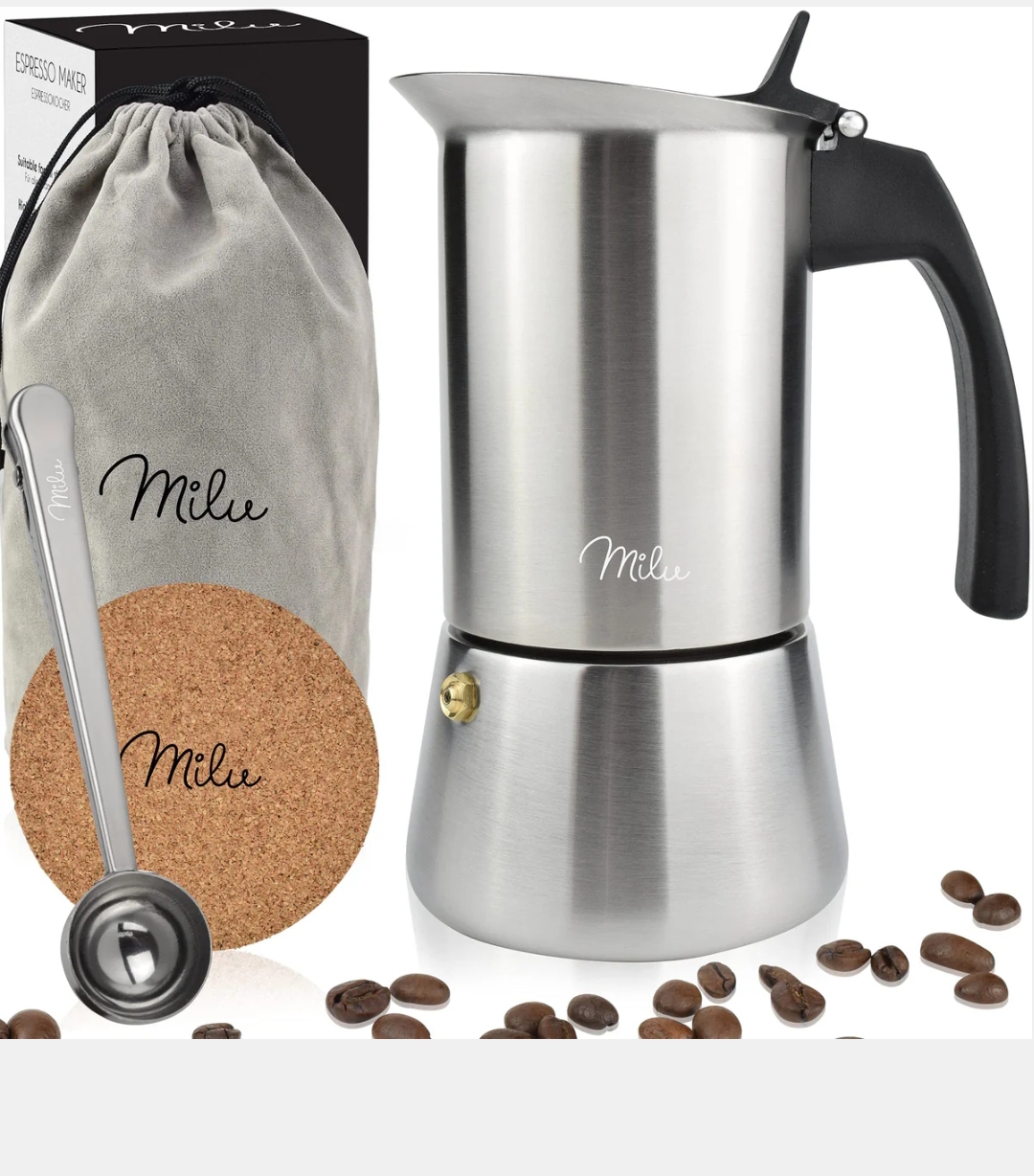Espressokocher Induktion geeignet  4 -9 Tassen