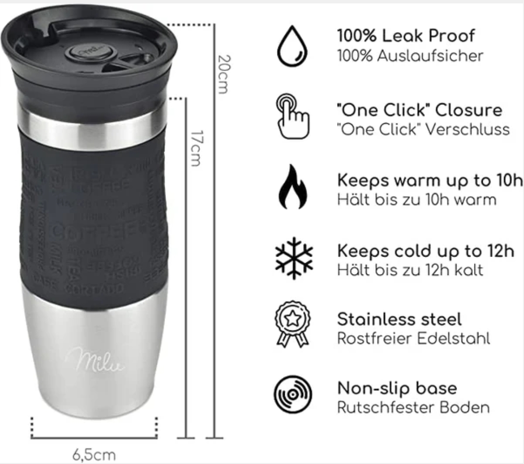 Thermobecher 370ml & 450ml