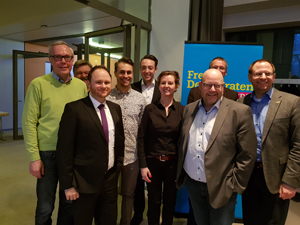 Die Delegierten der FDP Bochum auf dem Bezirksparteitag der FDP Ruhr.