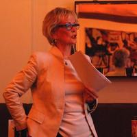 Gudrun Kopp bei ihrem Vortrag (Foto: Vivian Kanth)