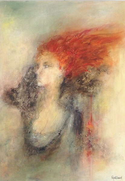 "Julie" Acrylique sur toile 93x65 cm