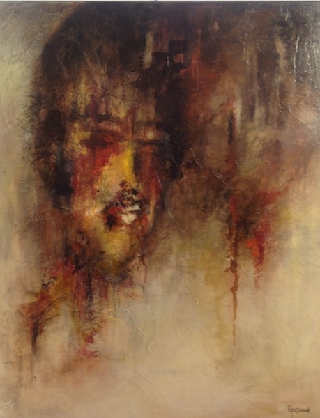 "Traumatisme" Acrylique sur toile 100x80 cm