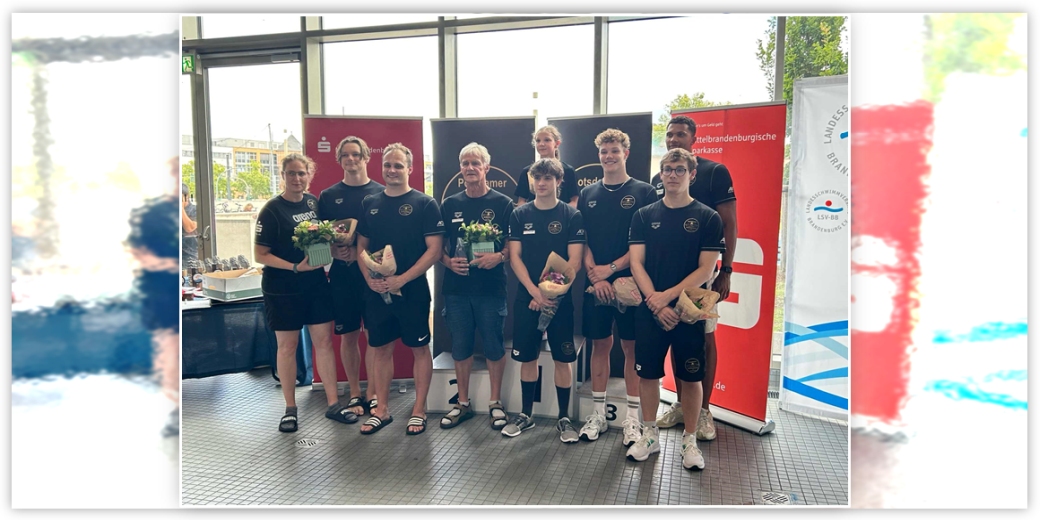 Anke Renter, Ole Mats Eidam, Christian Diener, Günter Kellermann, Mathilda Kalau von Hofe, Noah Schötz, Kenneth Bock, Melvin Imoudu, Tobias Scholz (v. l.)