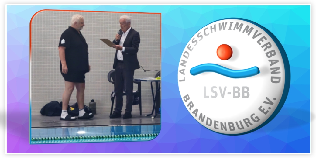 LSV-Präsident Wolfgang Rupieper ehrt Landestrainer Rainer Welke