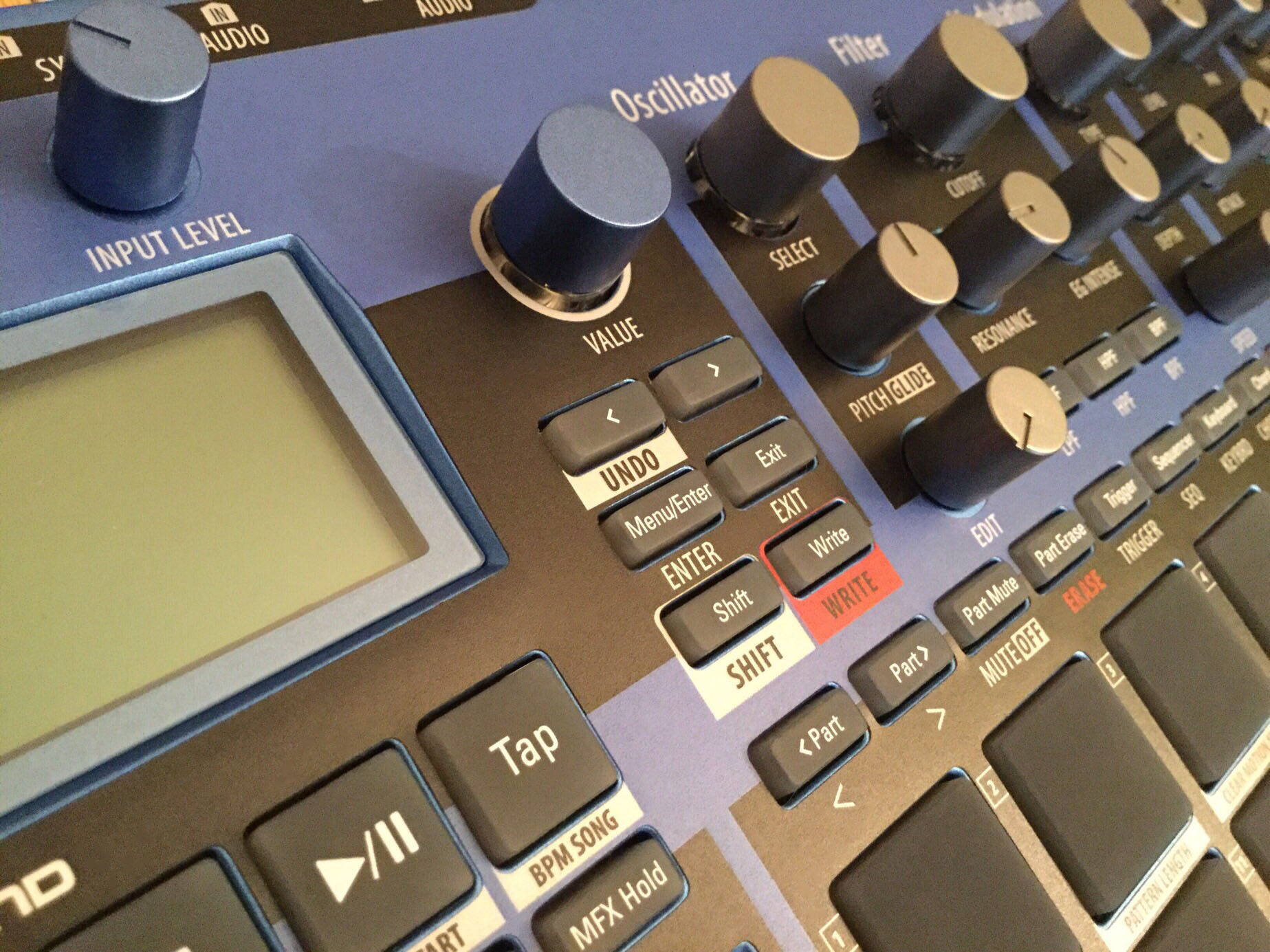 Electribe 2 Synthesizer Blue, Instrument Overlay mxpand • Overlays for synths & more