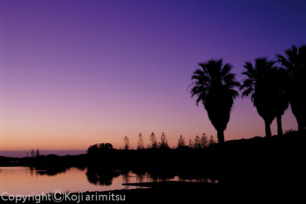 西オーストラリアの写真　夕暮れ風景