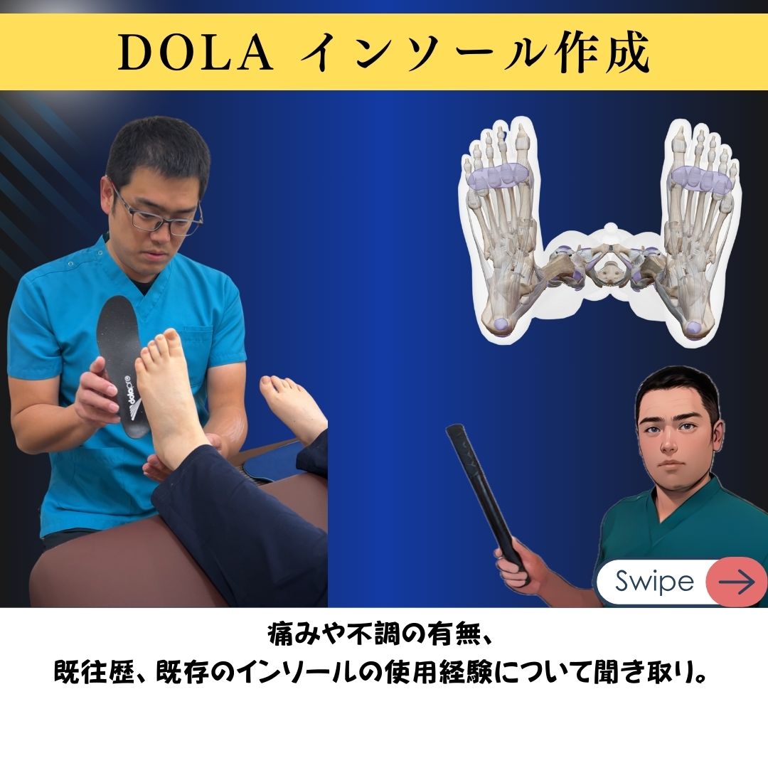 DOLAインソール　足のトータルフットケアあし屋　オリジナル作成手順