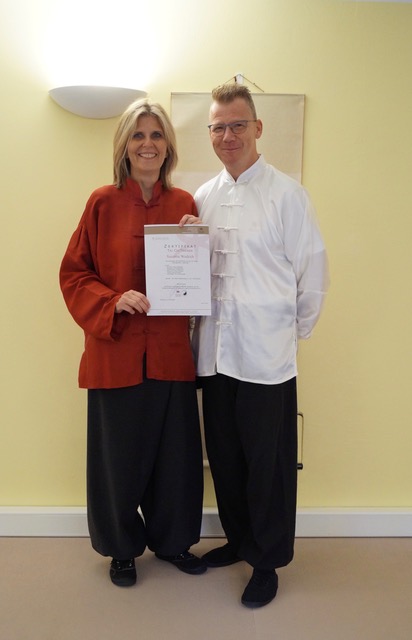 Susanne mit Trainer Dieter 