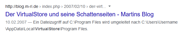 Informationen über den "Windows Virtual Store"