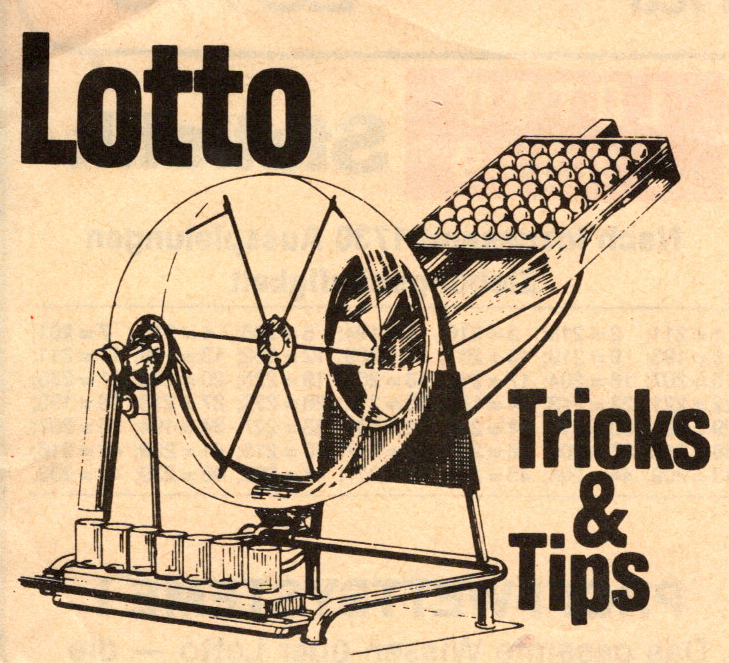 Ziehungstrommel für die Lottozahlen als Zeichnung 