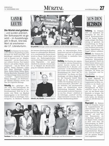 Kleine Zeitung Mürztal 10.12.2002