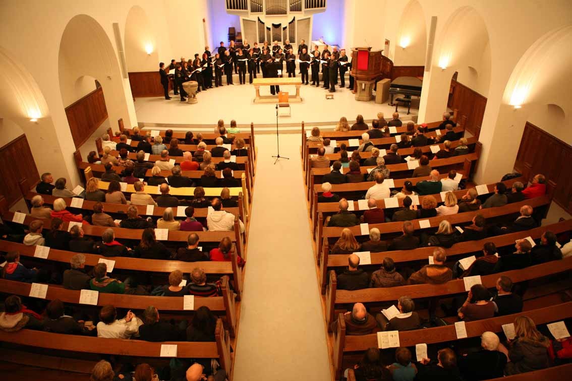 Das Bonner Vokalensemble in der Lutherkirche. Foto: Hai Cheng, Bonn