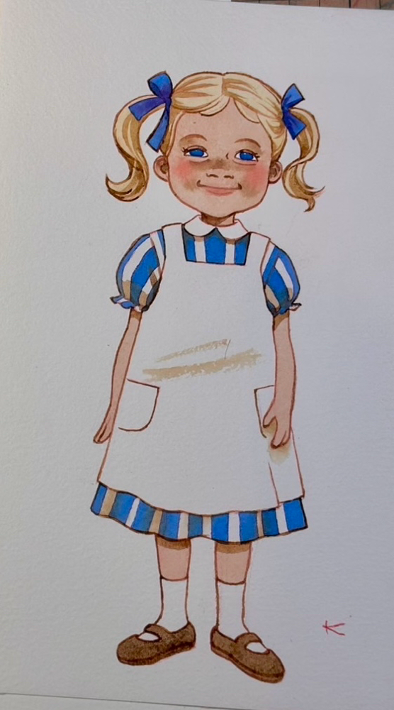 ミントちゃん絵-画家かとうくみ先生に制作して頂きました