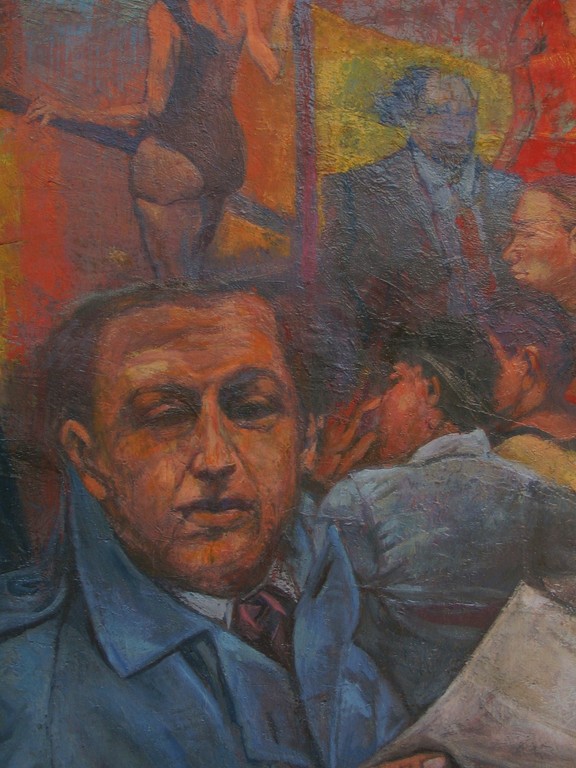 Circolo esedra (part.), 2008, olio su tela, cm. 80 x 60.