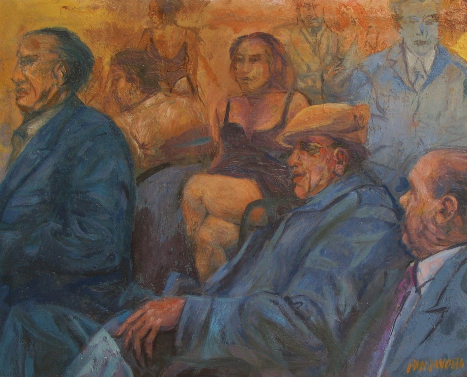 Bar Marika, 2007, olio su tela, cm. 30 x 24.