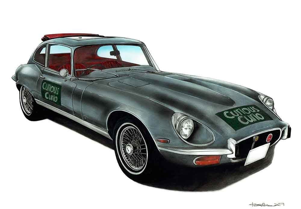 Jaguar E-Type Series III - プロイラストレーターがオーダー Jaguar E-Type Series III - プロイラストレーターがオーダー