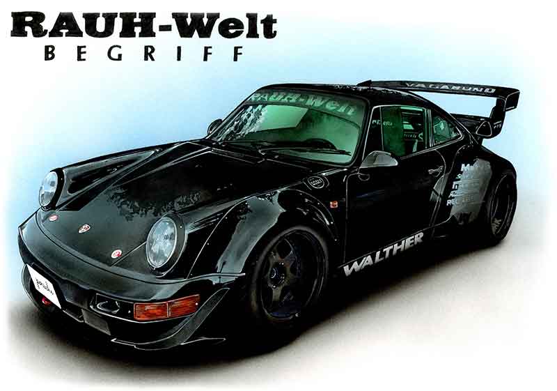 消費税無し RAUH-Welt-BEGRIFF-porsce プロイラストレーターがオーダー - 絵画