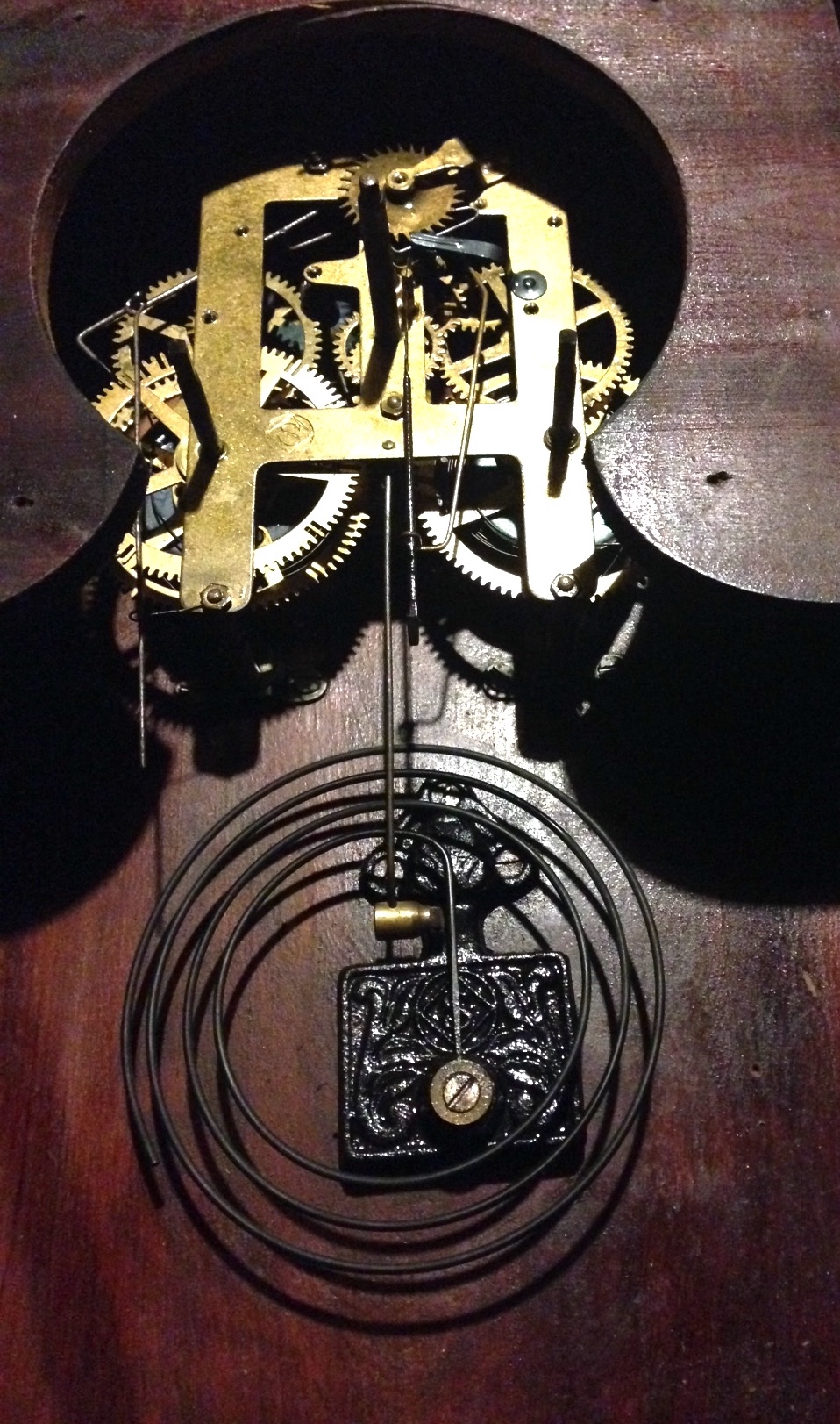 レトロ　時計　ネジ　Ansonia 壁掛け時計 ゼンマイ時計 レトロ時計ネジAnsonia 壁掛け時計 ゼンマイ時計