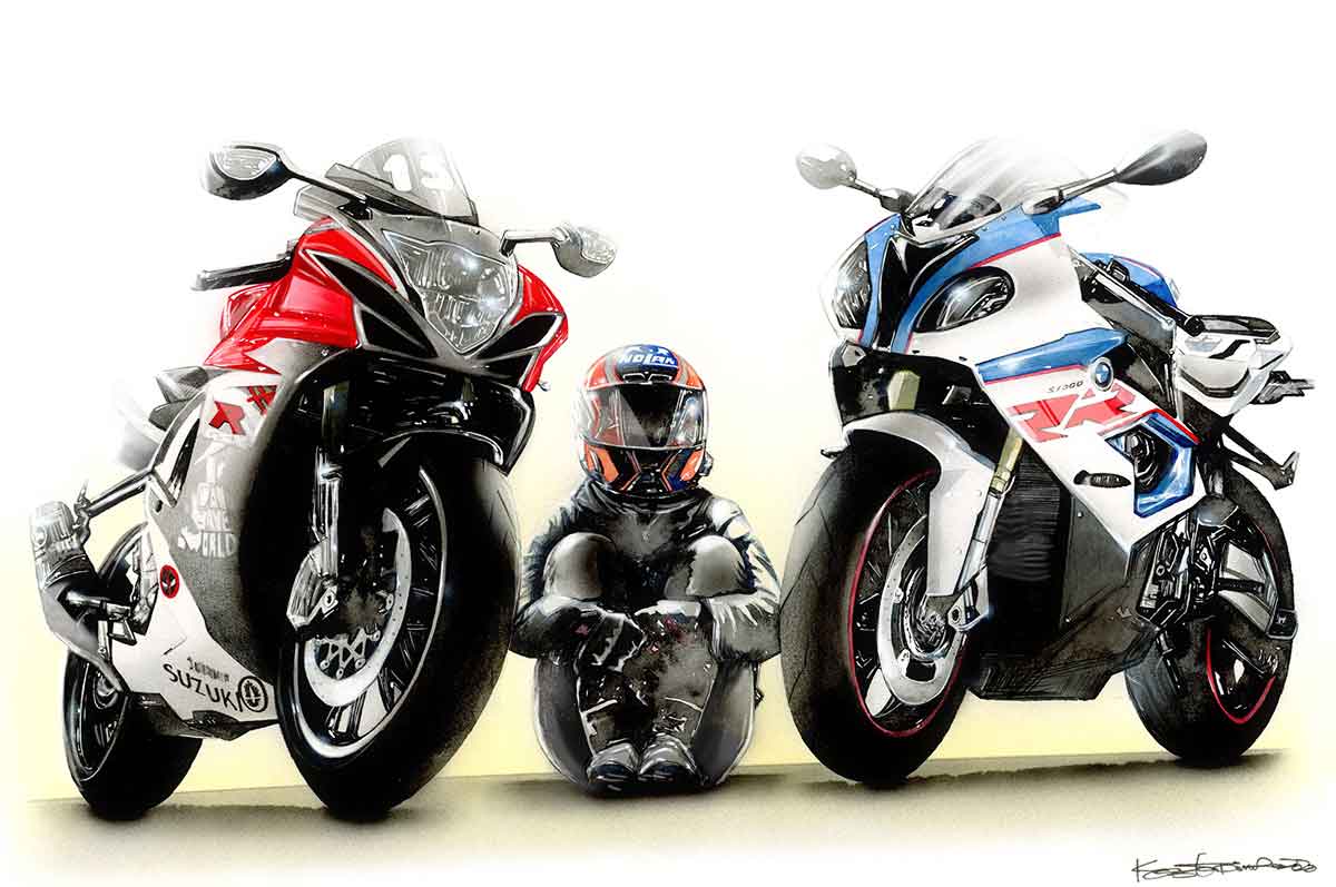バイクイラスト プロイラストレータが描くリアルなイラストです バイクイラスト プロイラストレータが描くリアルなイラストです