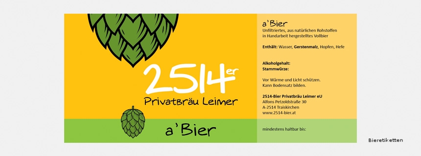 Bieretikette a'Bier