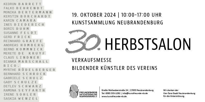 Einladung zum Herbstsalon 