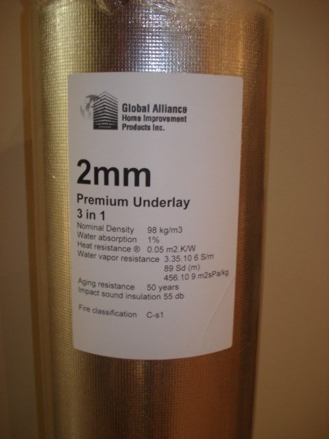 premium 2 mm laminate flooring underlay 